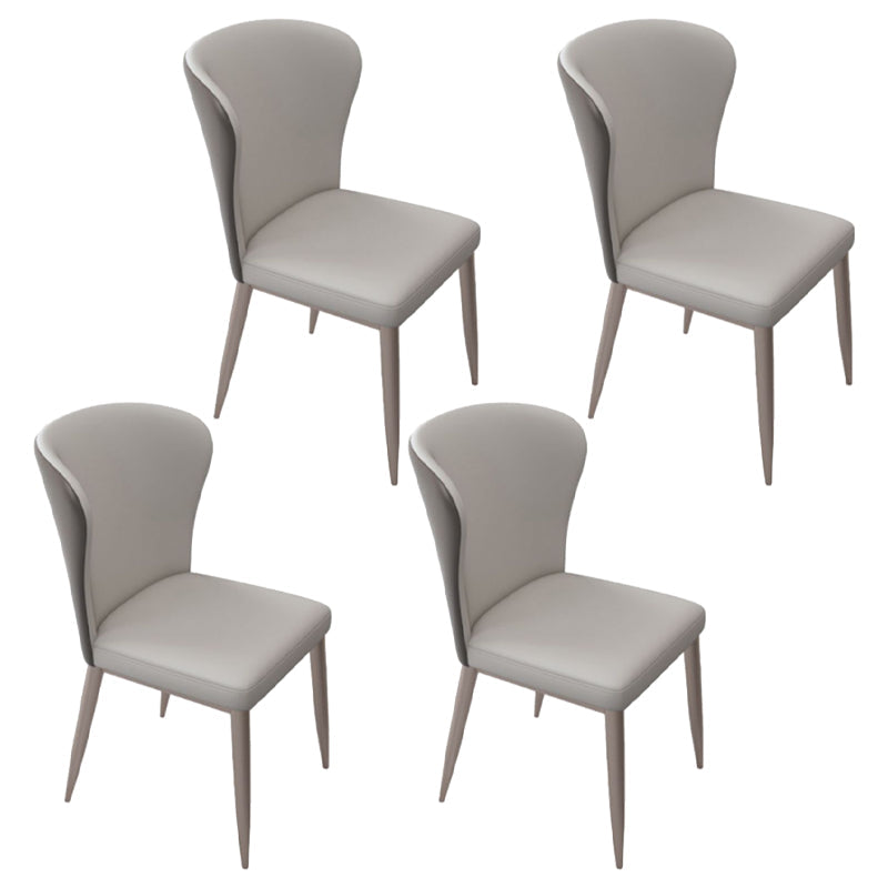 Designer Style Sintered Stone Top Dining Set Rectangle 1/4/5/7 Pieces Dining Table Set 4 White Chairs Clearhalo 'Dining Room Sets' 'Dining Tables & Seating' 'dining_room_set' 'furn' 'furn_dining_room_set' 'Furniture' 'furniture_dining_room_set' 'Kitchen & Dining Furniture' 5062404