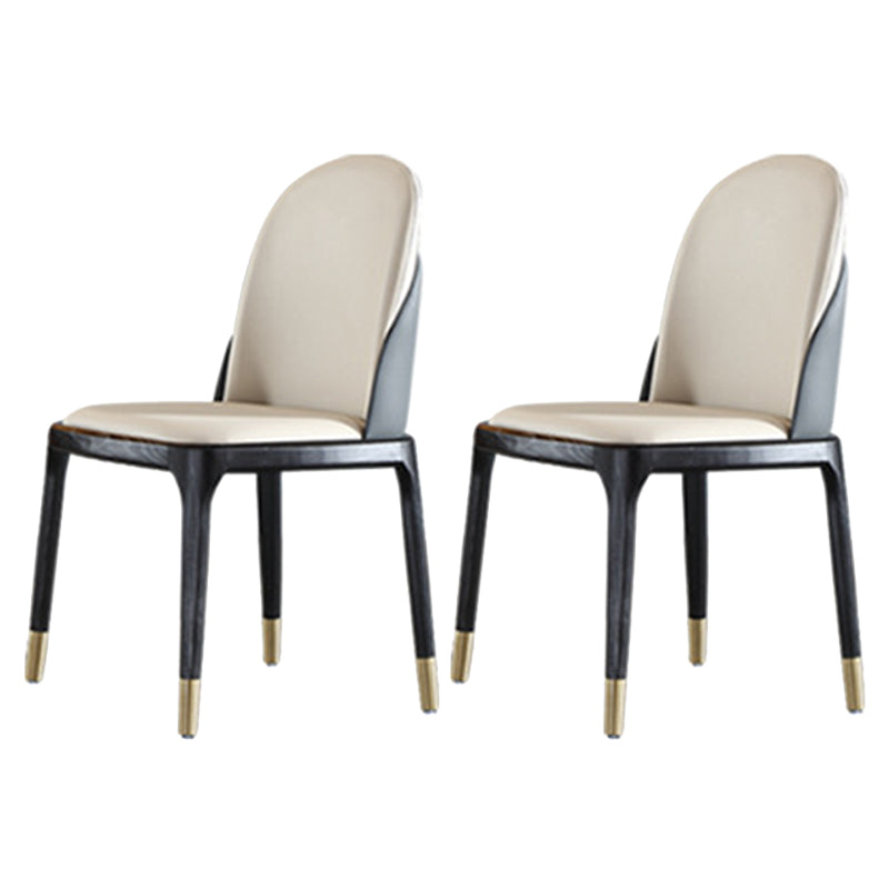 Designer Style Sintered Stone Dining Set Rectangle 1/2/5/7 Pieces Dining Room Table Set 2 Beige Chairs Clearhalo 'Dining Room Sets' 'Dining Tables & Seating' 'dining_room_set' 'furn' 'furn_dining_room_set' 'Furniture' 'furniture_dining_room_set' 'Kitchen & Dining Furniture' 5062421