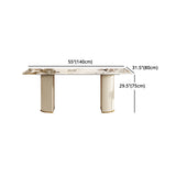 Designer Style Sintered Stone Top Dining Set 1/4/5/7 Pieces Dining Room Table Set Clearhalo 'Dining Room Sets' 'Dining Tables & Seating' 'dining_room_set' 'furn' 'furn_dining_room_set' 'Furniture' 'furniture_dining_room_set' 'Kitchen & Dining Furniture' 5062449