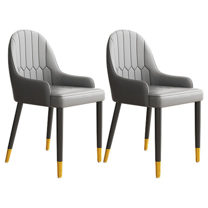 Modern Rectangle Dining Table Set 1/2/5/7 Pieces Grey Sintered Stone Top Dinette Set 2 Grey Chairs Clearhalo 'Dining Room Sets' 'Dining Tables & Seating' 'dining_room_set' 'furn' 'furn_dining_room_set' 'Furniture' 'furniture_dining_room_set' 'Kitchen & Dining Furniture' 5062494