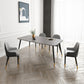 Modern Rectangle Dining Table Set 1/2/5/7 Pieces Grey Sintered Stone Top Dinette Set 5 Pieces: Table, 4 Grey Chairs Clearhalo 'Dining Room Sets' 'Dining Tables & Seating' 'dining_room_set' 'furn' 'furn_dining_room_set' 'Furniture' 'furniture_dining_room_set' 'Kitchen & Dining Furniture' 5062498