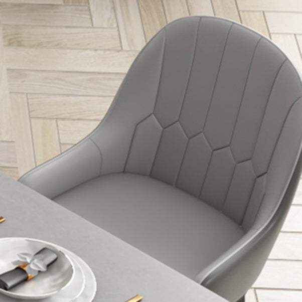 Modern Rectangle Dining Table Set 1/2/5/7 Pieces Grey Sintered Stone Top Dinette Set Clearhalo 'Dining Room Sets' 'Dining Tables & Seating' 'dining_room_set' 'furn' 'furn_dining_room_set' 'Furniture' 'furniture_dining_room_set' 'Kitchen & Dining Furniture' 5062503