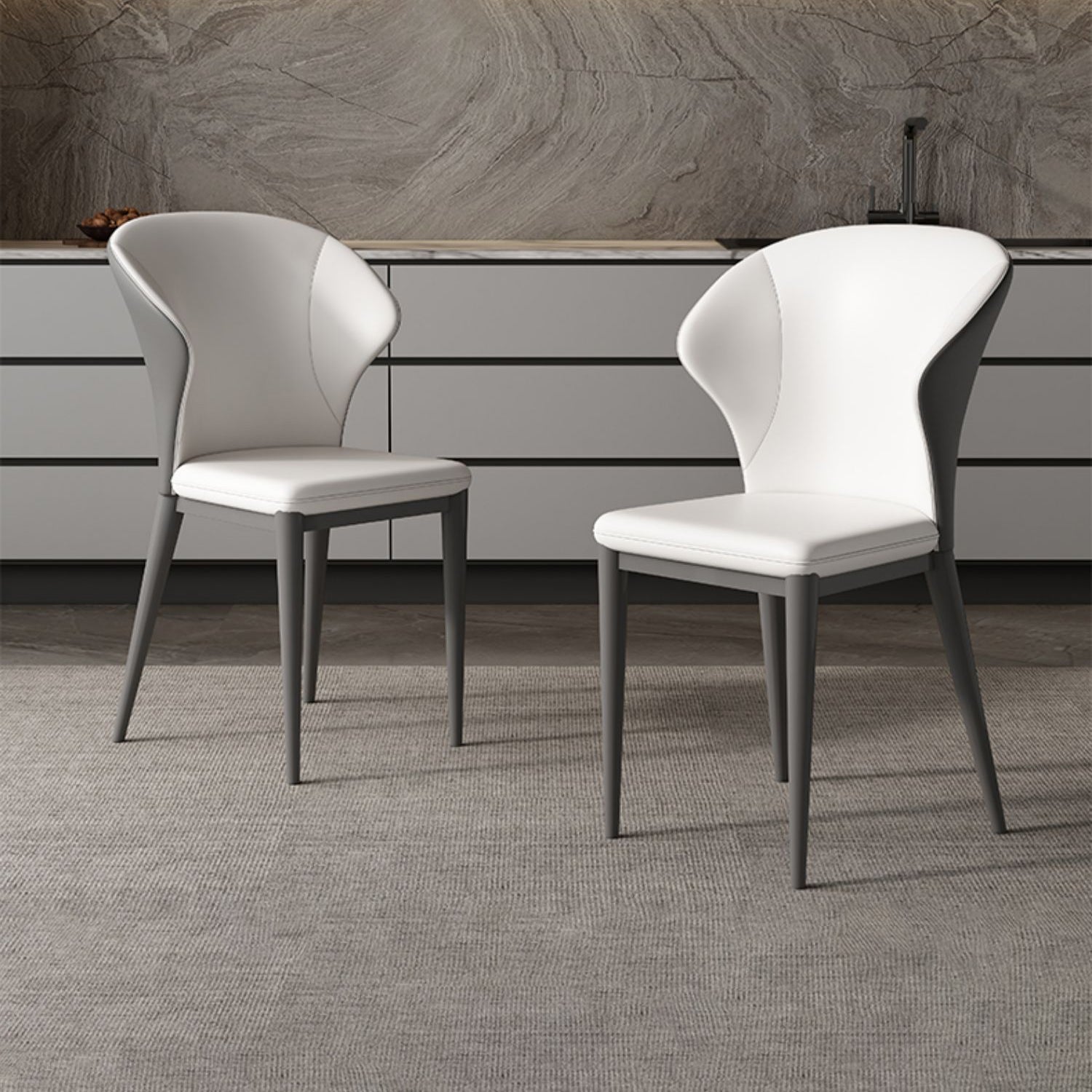 Designer Style Sintered Stone Dining Set Rectangle 1/4/5/7 Pieces Dining Table Set Clearhalo 'Dining Room Sets' 'Dining Tables & Seating' 'dining_room_set' 'furn' 'furn_dining_room_set' 'Furniture' 'furniture_dining_room_set' 'Kitchen & Dining Furniture' 5062554