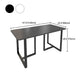 Glam Iron Dinette Set 1/2/5/7 Pieces Dining Table Set with Rectangle Sintered Stone Top Clearhalo 'Dining Room Sets' 'Dining Tables & Seating' 'dining_room_set' 'furn' 'furn_dining_room_set' 'Furniture' 'furniture_dining_room_set' 'Kitchen & Dining Furniture' 5062584