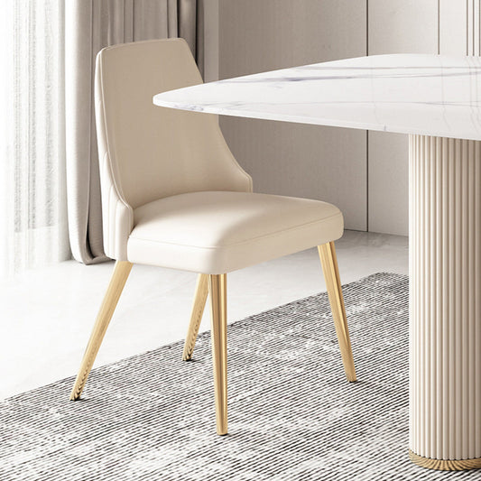 Modern Leatherwear Dinette Set 1/4/5/7 Pieces White Sintered Stone Top Dining Table Set Clearhalo 'Dining Room Sets' 'Dining Tables & Seating' 'dining_room_set' 'furn' 'furn_dining_room_set' 'Furniture' 'furniture_dining_room_set' 'Kitchen & Dining Furniture' 5062617