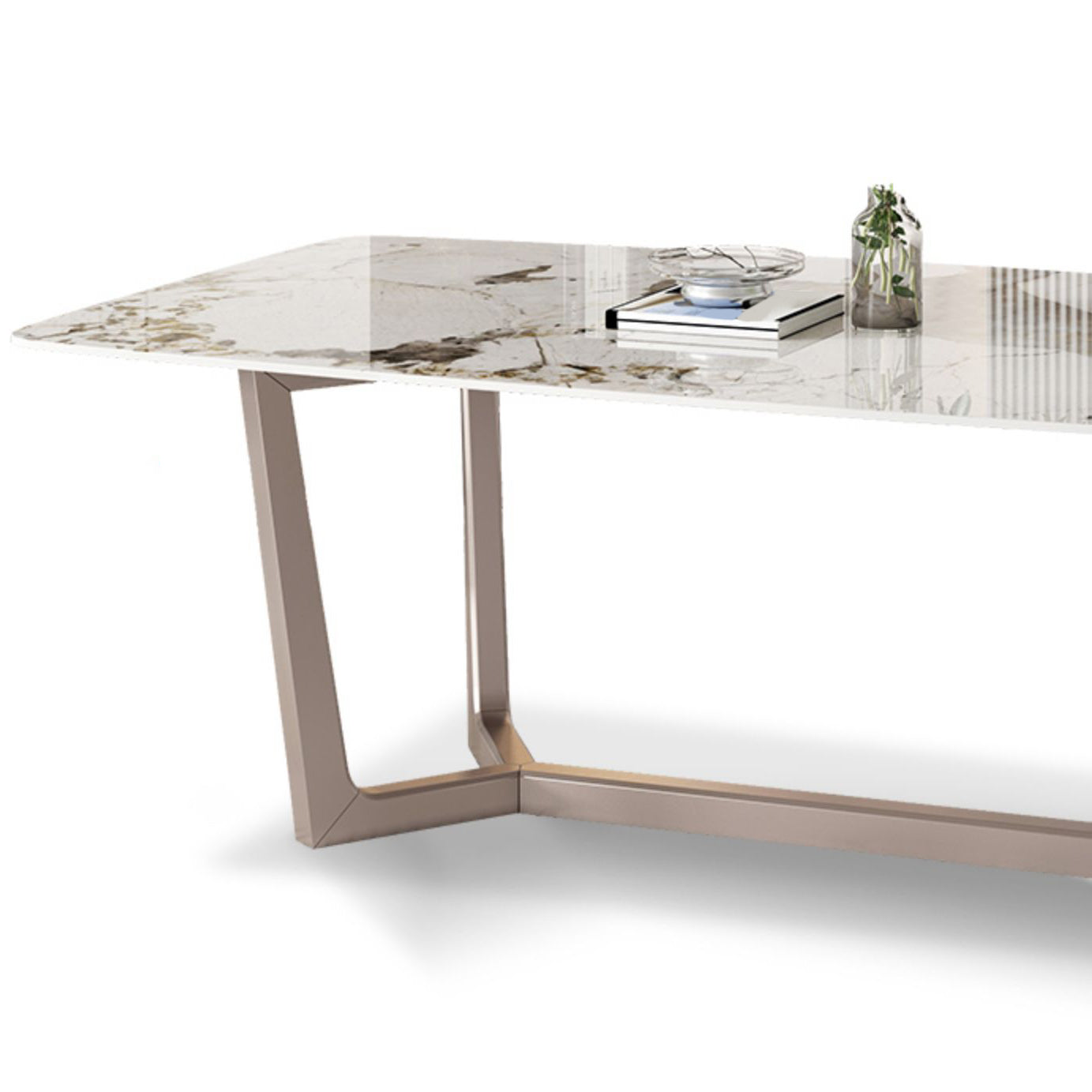 Luxury Sintered Stone Top Dining Set Rectangle 1/4/5/7 Pieces Dining Table Set Clearhalo 'Dining Room Sets' 'Dining Tables & Seating' 'dining_room_set' 'furn' 'furn_dining_room_set' 'Furniture' 'furniture_dining_room_set' 'Kitchen & Dining Furniture' 5062637