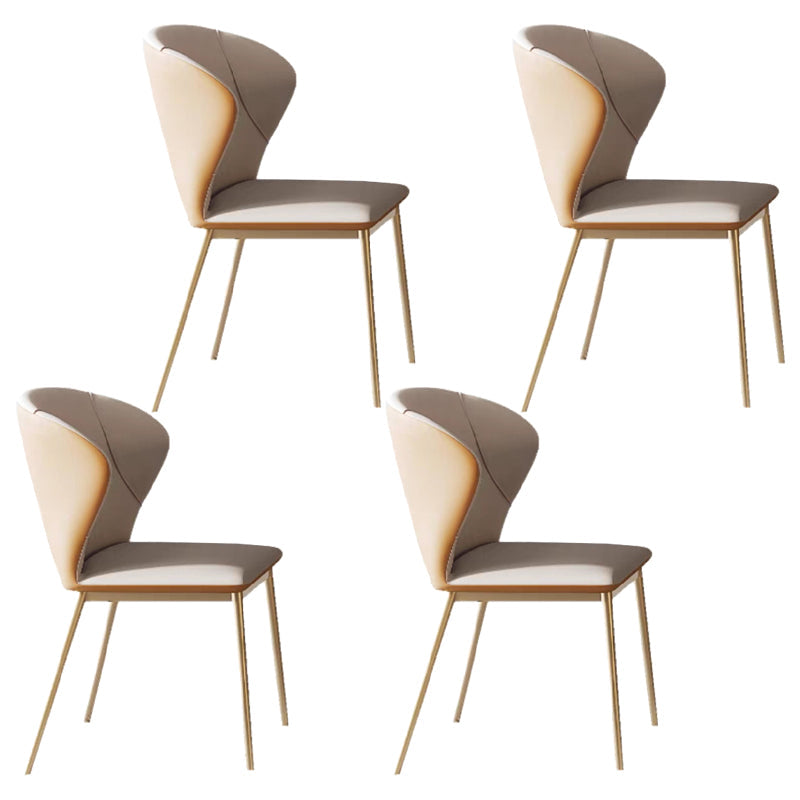 Modern Sintered Stone Top Dining Set Rectangle 1/4/5/6 Pieces Dining Room Table Set 4 White Chairs Clearhalo 'Dining Room Sets' 'Dining Tables & Seating' 'dining_room_set' 'furn' 'furn_dining_room_set' 'Furniture' 'furniture_dining_room_set' 'Kitchen & Dining Furniture' 5062662