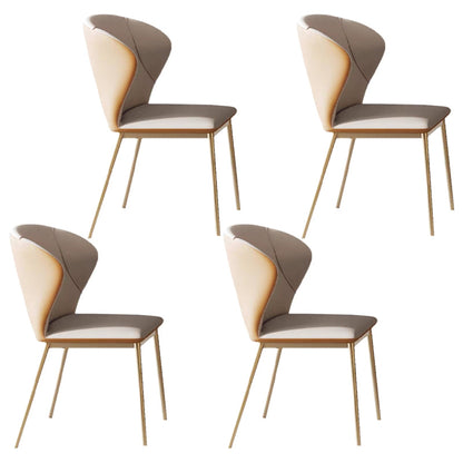 Modern Sintered Stone Top Dining Set Rectangle 1/4/5/6 Pieces Dining Room Table Set 4 White Chairs Clearhalo 'Dining Room Sets' 'Dining Tables & Seating' 'dining_room_set' 'furn' 'furn_dining_room_set' 'Furniture' 'furniture_dining_room_set' 'Kitchen & Dining Furniture' 5062662