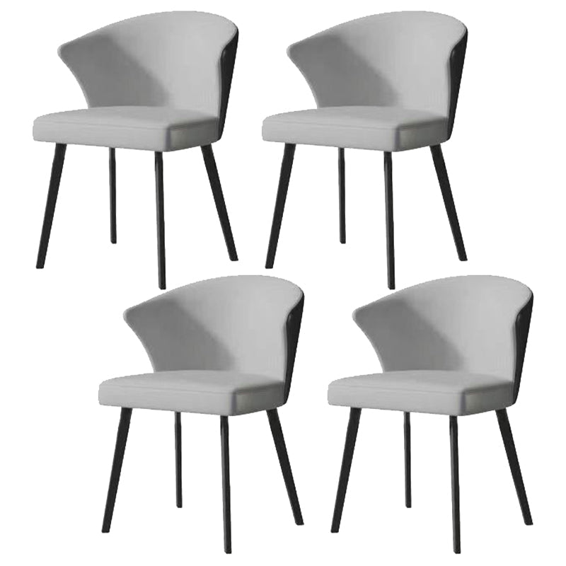 Modern Rectangle Dinette Set 1/3/4/5/7/9 Pieces Sintered Stone Top Dining Table Set 4 White Chairs Clearhalo 'Dining Room Sets' 'Dining Tables & Seating' 'dining_room_set' 'furn' 'furn_dining_room_set' 'Furniture' 'furniture_dining_room_set' 'Kitchen & Dining Furniture' 5062680