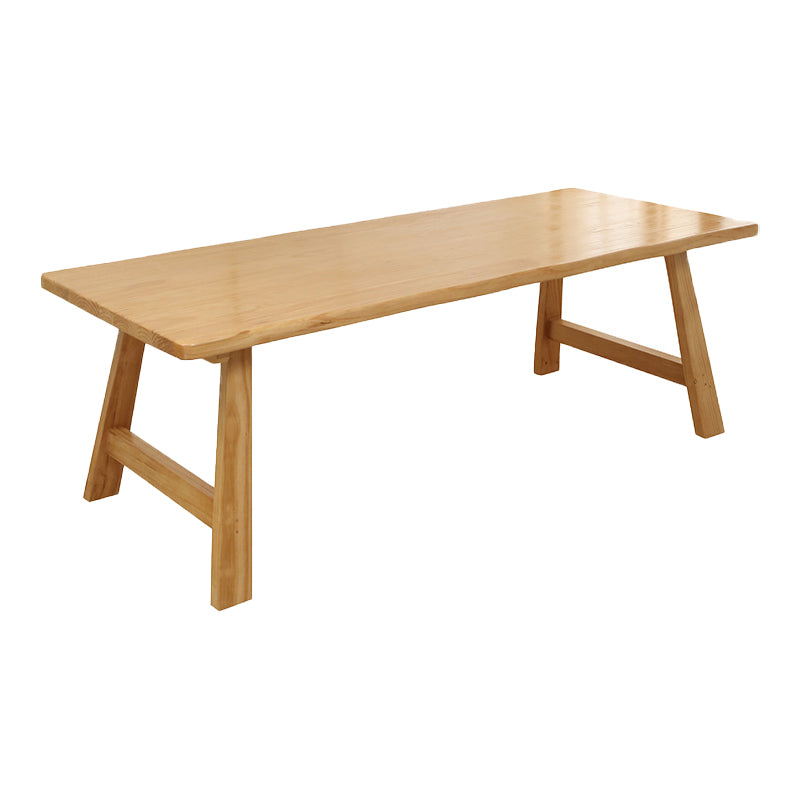 Solid Wood Top Dining Table Modern Simple Table with 4 Legs for Living Room Without Chairs Clearhalo 'Dining Tables & Seating' 'Dining Tables' 'dining_table' 'furn' 'furn_dining_table' 'Furniture' 'furniture_dining_table' 'Kitchen & Dining Furniture' 5062696