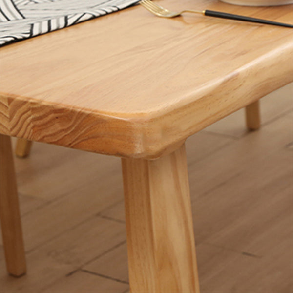 Solid Wood Top Dining Table Modern Simple Table with 4 Legs for Living Room Clearhalo 'Dining Tables & Seating' 'Dining Tables' 'dining_table' 'furn' 'furn_dining_table' 'Furniture' 'furniture_dining_table' 'Kitchen & Dining Furniture' 5062697