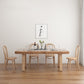 Living Room Solid Wood Top Table Modern Simple Table with 4 Legs 55.1"L x 25.6"W x 29.5"H Without Chairs Clearhalo 'Dining Tables & Seating' 'Dining Tables' 'dining_table' 'furn' 'furn_dining_table' 'Furniture' 'furniture_dining_table' 'Kitchen & Dining Furniture' 5062746
