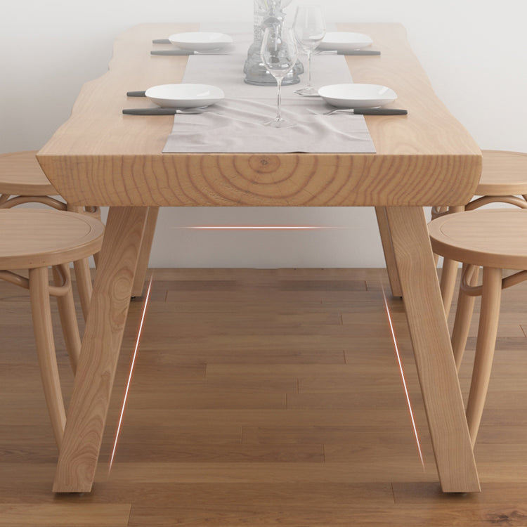 Living Room Solid Wood Top Table Modern Simple Table with 4 Legs Clearhalo 'Dining Tables & Seating' 'Dining Tables' 'dining_table' 'furn' 'furn_dining_table' 'Furniture' 'furniture_dining_table' 'Kitchen & Dining Furniture' 5062749