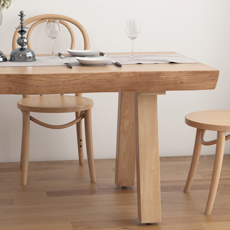 Living Room Solid Wood Top Table Modern Simple Table with 4 Legs Clearhalo 'Dining Tables & Seating' 'Dining Tables' 'dining_table' 'furn' 'furn_dining_table' 'Furniture' 'furniture_dining_table' 'Kitchen & Dining Furniture' 5062751