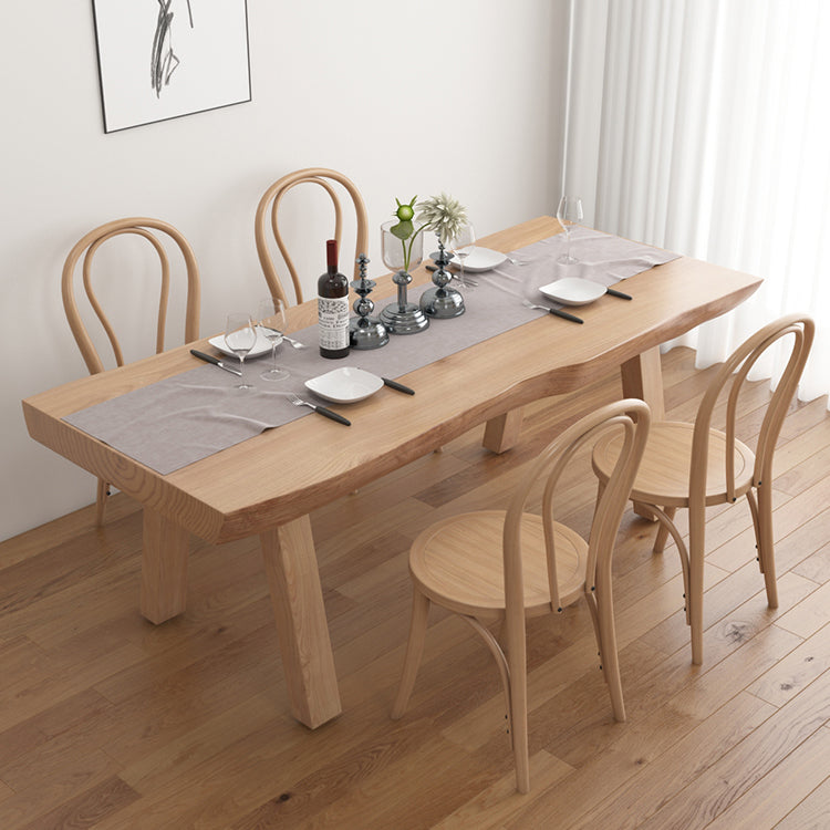 Living Room Solid Wood Top Table Modern Simple Table with 4 Legs Clearhalo 'Dining Tables & Seating' 'Dining Tables' 'dining_table' 'furn' 'furn_dining_table' 'Furniture' 'furniture_dining_table' 'Kitchen & Dining Furniture' 5062752