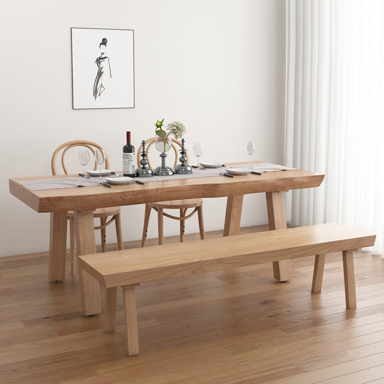 Living Room Solid Wood Top Table Modern Simple Table with 4 Legs Clearhalo 'Dining Tables & Seating' 'Dining Tables' 'dining_table' 'furn' 'furn_dining_table' 'Furniture' 'furniture_dining_table' 'Kitchen & Dining Furniture' 5062753