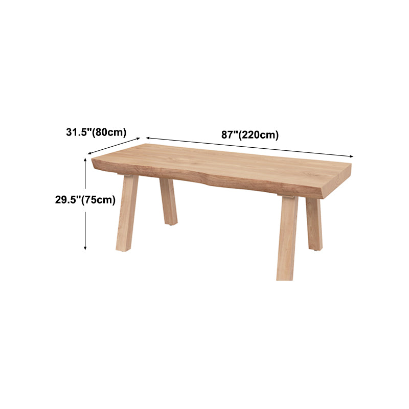 Living Room Solid Wood Top Table Modern Simple Table with 4 Legs Clearhalo 'Dining Tables & Seating' 'Dining Tables' 'dining_table' 'furn' 'furn_dining_table' 'Furniture' 'furniture_dining_table' 'Kitchen & Dining Furniture' 5062761