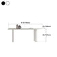 Modern Stone Top Oval Dinette Table Metal Base Dining Table in White Clearhalo 'Dining Tables & Seating' 'Dining Tables' 'dining_table' 'furn' 'furn_dining_table' 'Furniture' 'furniture_dining_table' 'Kitchen & Dining Furniture' 5062824