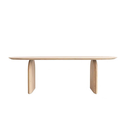 Oval Modern Dining Table Pine Solid Wood Natural Dining Room Collection Without Chairs Clearhalo 'Dining Tables & Seating' 'Dining Tables' 'dining_table' 'furn' 'furn_dining_table' 'Furniture' 'furniture_dining_table' 'Kitchen & Dining Furniture' 5062844