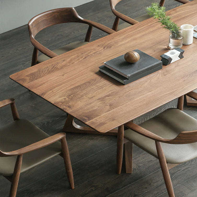 Modern Rectangle Solid Wood Table Standard Height Dining Table for Living Room Clearhalo 'Dining Tables & Seating' 'Dining Tables' 'dining_table' 'furn' 'furn_dining_table' 'Furniture' 'furniture_dining_table' 'Kitchen & Dining Furniture' 5062867