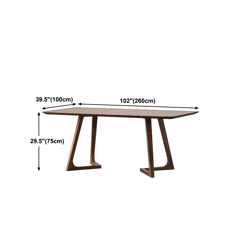 Modern Rectangle Solid Wood Table Standard Height Dining Table for Living Room Clearhalo 'Dining Tables & Seating' 'Dining Tables' 'dining_table' 'furn' 'furn_dining_table' 'Furniture' 'furniture_dining_table' 'Kitchen & Dining Furniture' 5062869