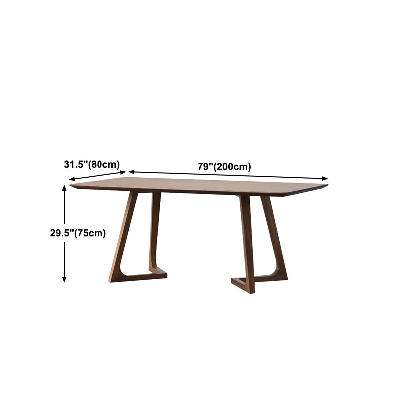 Modern Rectangle Solid Wood Table Standard Height Dining Table for Living Room Clearhalo 'Dining Tables & Seating' 'Dining Tables' 'dining_table' 'furn' 'furn_dining_table' 'Furniture' 'furniture_dining_table' 'Kitchen & Dining Furniture' 5062872