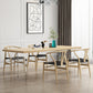 Modern Wood Table in Brown for Restaurant Rectangle Table with Acrylic Base Natural 70.9"L x 31.5"W x 29.5"H Without Chairs Clearhalo 'Dining Tables & Seating' 'Dining Tables' 'dining_table' 'furn' 'furn_dining_table' 'Furniture' 'furniture_dining_table' 'Kitchen & Dining Furniture' 5062878