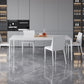 Modern Rectangle Dining Table Stone Top Metal Tripod Base Dining Table Clearhalo 'Dining Tables & Seating' 'Dining Tables' 'dining_table' 'Furniture' 'furniture_dining_table' 'Kitchen & Dining Furniture' 5062922