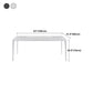 Modern Rectangle Dining Table Stone Top Metal Tripod Base Dining Table Clearhalo 'Dining Tables & Seating' 'Dining Tables' 'dining_table' 'Furniture' 'furniture_dining_table' 'Kitchen & Dining Furniture' 5062933