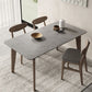 Modern Rectangle Counter Dining Table Brown Wood Finish Legs Dining Table Clearhalo 'Dining Tables & Seating' 'Dining Tables' 'dining_table' 'furn' 'furn_dining_table' 'Furniture' 'furniture_dining_table' 'Kitchen & Dining Furniture' 5063016