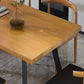 Metal Industrial Rectangle Table Pine Solid Wood Top Table with Sled Base Clearhalo 'Dining Tables & Seating' 'Dining Tables' 'dining_table' 'furn' 'furn_dining_table' 'Furniture' 'furniture_dining_table' 'Kitchen & Dining Furniture' 5063028