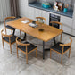 Metal Industrial Rectangle Table Pine Solid Wood Top Table with Sled Base Clearhalo 'Dining Tables & Seating' 'Dining Tables' 'dining_table' 'furn' 'furn_dining_table' 'Furniture' 'furniture_dining_table' 'Kitchen & Dining Furniture' 5063032