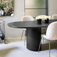 Modern Style Oval Table Solid Wood Double Pedestal Dining Room Furniture Clearhalo 'Dining Tables & Seating' 'Dining Tables' 'dining_table' 'furn' 'furn_dining_table' 'Furniture' 'furniture_dining_table' 'Kitchen & Dining Furniture' 5063072