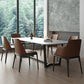 Rectangle Trestle Base Industrial Table White Fixed Table with Sintered Stone Clearhalo 'Dining Tables & Seating' 'Dining Tables' 'dining_table' 'furn' 'furn_dining_table' 'Furniture' 'furniture_dining_table' 'Kitchen & Dining Furniture' 5063103