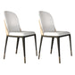 Armless Dining Chairs Modern Faux Leather Side Chairs for Home Black-White 2 Piece Set Clearhalo 'Dining Chairs' 'Dining Tables & Seating' 'dining_chair' 'furn' 'furn_dining_chair' 'Furniture' 'furniture_dining_chair' 'Kitchen & Dining Furniture' 5063114