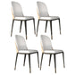 Armless Dining Chairs Modern Faux Leather Side Chairs for Home Black-White 4 Piece Set Clearhalo 'Dining Chairs' 'Dining Tables & Seating' 'dining_chair' 'furn' 'furn_dining_chair' 'Furniture' 'furniture_dining_chair' 'Kitchen & Dining Furniture' 5063116