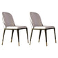 Armless Dining Chairs Modern Faux Leather Side Chairs for Home Black Gray 2 Piece Set Clearhalo 'Dining Chairs' 'Dining Tables & Seating' 'dining_chair' 'furn' 'furn_dining_chair' 'Furniture' 'furniture_dining_chair' 'Kitchen & Dining Furniture' 5063125