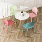 Plastic Scandinavian Armless Chair Kitchen Dining Room Open Back Chair Clearhalo 'Dining Chairs' 'Dining Tables & Seating' 'dining_chair' 'Furniture' 'furniture_dining_chair' 'Kitchen & Dining Furniture' 5063134