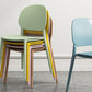 Plastic Scandinavian Armless Chair Kitchen Dining Room Open Back Chair Clearhalo 'Dining Chairs' 'Dining Tables & Seating' 'dining_chair' 'Furniture' 'furniture_dining_chair' 'Kitchen & Dining Furniture' 5063142