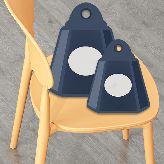 Plastic Scandinavian Armless Chair Kitchen Dining Room Open Back Chair Clearhalo 'Dining Chairs' 'Dining Tables & Seating' 'dining_chair' 'Furniture' 'furniture_dining_chair' 'Kitchen & Dining Furniture' 5063147