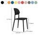 Plastic Scandinavian Armless Chair Kitchen Dining Room Open Back Chair Clearhalo 'Dining Chairs' 'Dining Tables & Seating' 'dining_chair' 'Furniture' 'furniture_dining_chair' 'Kitchen & Dining Furniture' 5063172