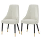 Dining Room Armless Chairs Nordic Solid Wood Kitchen Chair for Home White 2 Piece Set Clearhalo 'Dining Chairs' 'Dining Tables & Seating' 'dining_chair' 'furn' 'furn_dining_chair' 'Furniture' 'furniture_dining_chair' 'Kitchen & Dining Furniture' 5063200