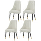 Dining Room Armless Chairs Nordic Solid Wood Kitchen Chair for Home White 4 Piece Set Clearhalo 'Dining Chairs' 'Dining Tables & Seating' 'dining_chair' 'furn' 'furn_dining_chair' 'Furniture' 'furniture_dining_chair' 'Kitchen & Dining Furniture' 5063201