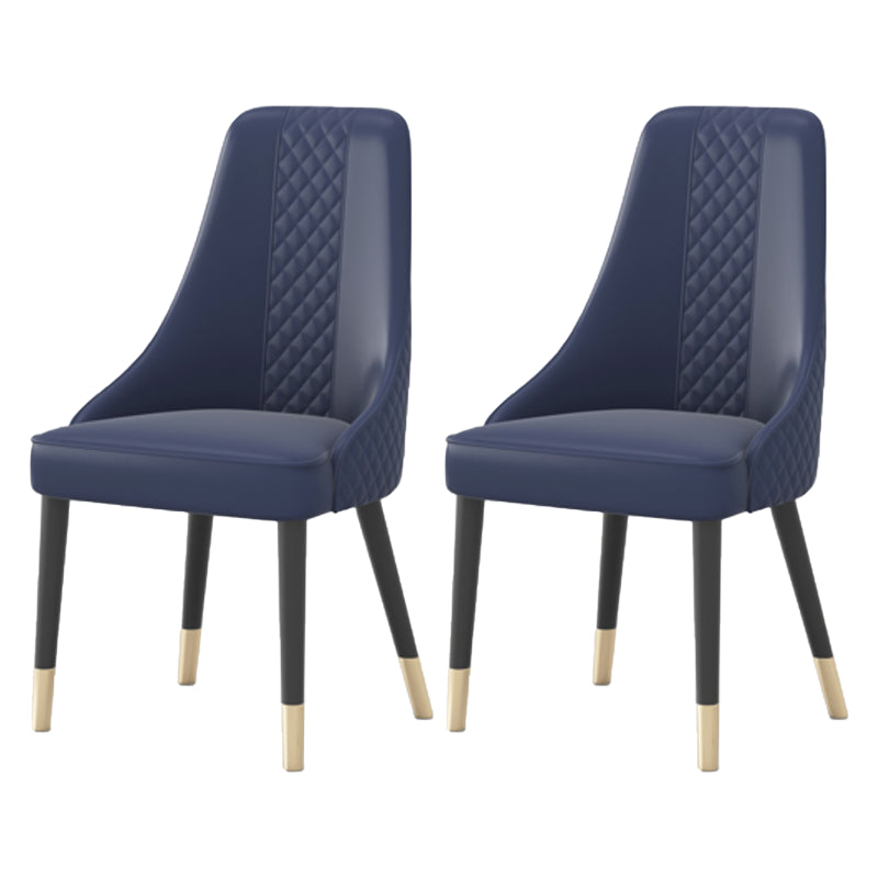 Dining Room Armless Chairs Nordic Solid Wood Kitchen Chair for Home Blue 2 Piece Set Clearhalo 'Dining Chairs' 'Dining Tables & Seating' 'dining_chair' 'furn' 'furn_dining_chair' 'Furniture' 'furniture_dining_chair' 'Kitchen & Dining Furniture' 5063207