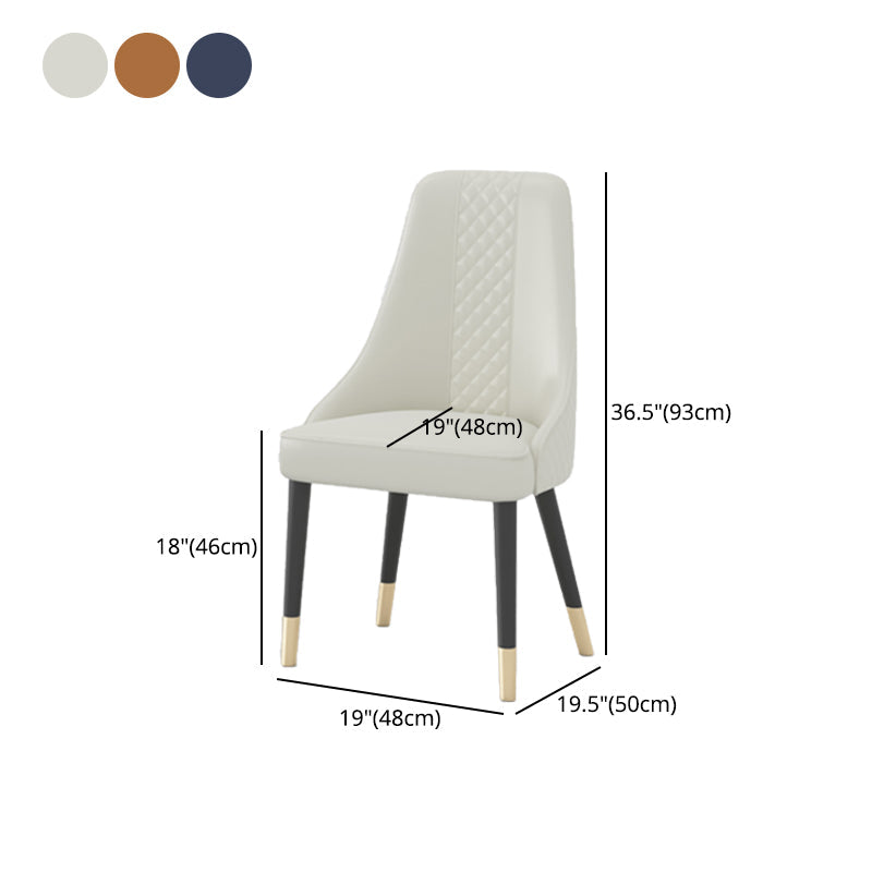 Dining Room Armless Chairs Nordic Solid Wood Kitchen Chair for Home Clearhalo 'Dining Chairs' 'Dining Tables & Seating' 'dining_chair' 'furn' 'furn_dining_chair' 'Furniture' 'furniture_dining_chair' 'Kitchen & Dining Furniture' 5063217