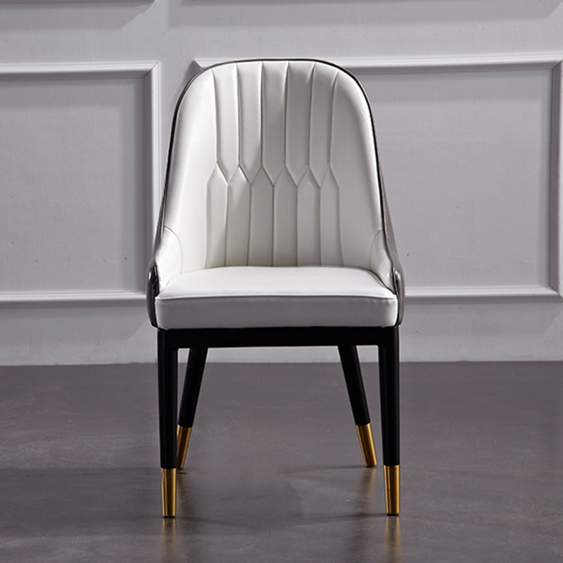 Dining Room Side Chairs Glam Solid Wood Kitchen Armless Chair for Home Clearhalo 'Dining Chairs' 'Dining Tables & Seating' 'dining_chair' 'furn' 'furn_dining_chair' 'Furniture' 'furniture_dining_chair' 'Kitchen & Dining Furniture' 5063235