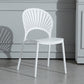 Scandinavian Plastic Armless Chair Kitchen Dining Room Open Back Chair Clearhalo 'Dining Chairs' 'Dining Tables & Seating' 'dining_chair' 'furn' 'furn_dining_chair' 'Furniture' 'furniture_dining_chair' 'Kitchen & Dining Furniture' 5063256