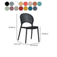 Scandinavian Plastic Armless Chair Kitchen Dining Room Open Back Chair Clearhalo 'Dining Chairs' 'Dining Tables & Seating' 'dining_chair' 'furn' 'furn_dining_chair' 'Furniture' 'furniture_dining_chair' 'Kitchen & Dining Furniture' 5063281