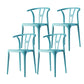Contemporary Style Side Chair Plastic Dining Side Chair for Indoor Sky Blue 4 Piece Set Clearhalo 'Dining Chairs' 'Dining Tables & Seating' 'dining_chair' 'furn' 'furn_dining_chair' 'Furniture' 'furniture_dining_chair' 'Kitchen & Dining Furniture' 5063326