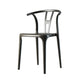 Contemporary Style Side Chair Plastic Dining Side Chair for Indoor Gloss Black 1 Piece Clearhalo 'Dining Chairs' 'Dining Tables & Seating' 'dining_chair' 'furn' 'furn_dining_chair' 'Furniture' 'furniture_dining_chair' 'Kitchen & Dining Furniture' 5063329